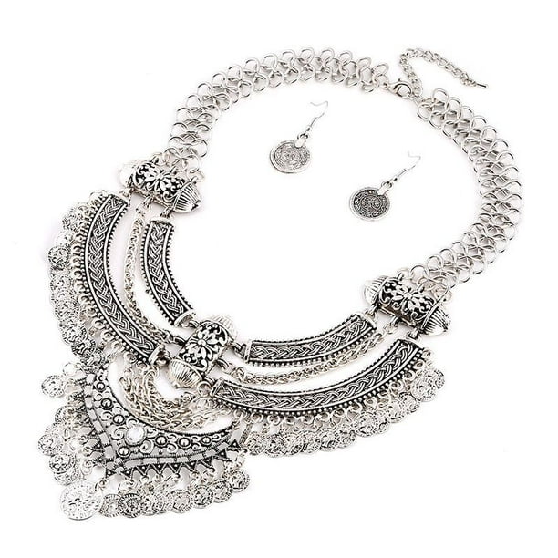 Chain Necklace Choker Gold Coin Statement Fashion Jewelry Bollywood Festival Chain Necklace Choker Gold Coin Statement Fashion Jewelry Bollywood Festival